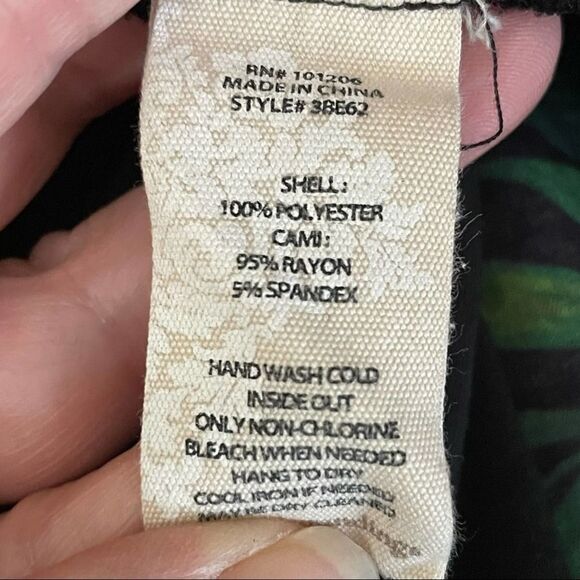 Soft Surroundings Floral Sheer Tunic Length Top, Blouse, Beach Cover up PXL - Picture 11 of 12